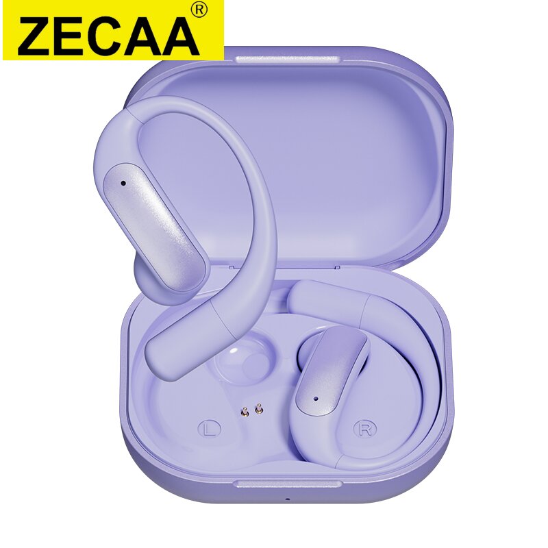 ZECAA Ear Hook Bluetooth ANC Wireless TWS Headset Earbuds With Digital LED Power Display