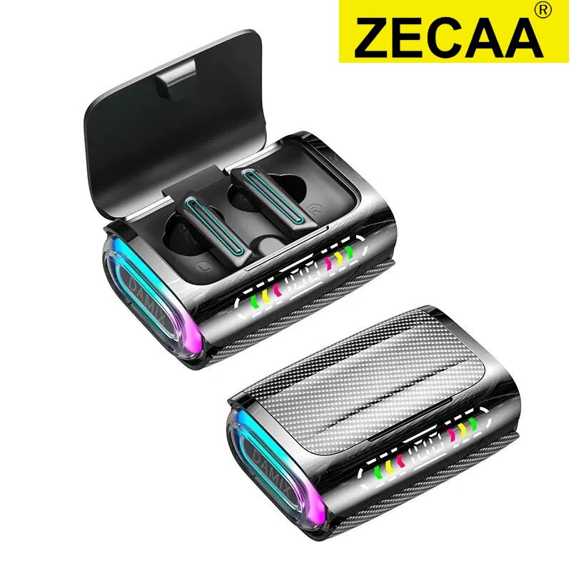 ZECAA Wireless TWS Headset Noise Cancelling In Ear Bluetooth Earbuds With Color TFT Screen