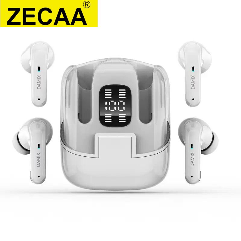 ZECAA Bluetooth Digital Wireless TWS Headset Noise Cancelling In Ear Bluetooth Earbuds With Two Pairs Earbuds
