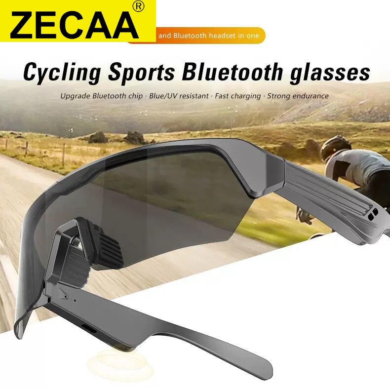ZECAA Bluetooth 5.3 Smart Sports Wireless Glasses